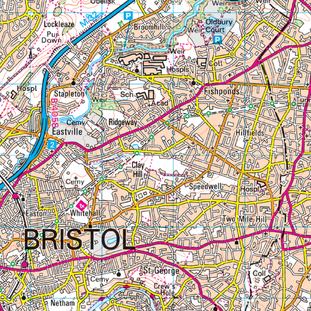 OS172 Bristol Bath Surrounding area